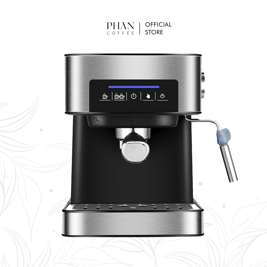 Máy pha cà phê chất liệu INOX không gỉ, màn cảm ứng thông minh lực chảy 20bar BE137 phân phối bởi Phan Coffee