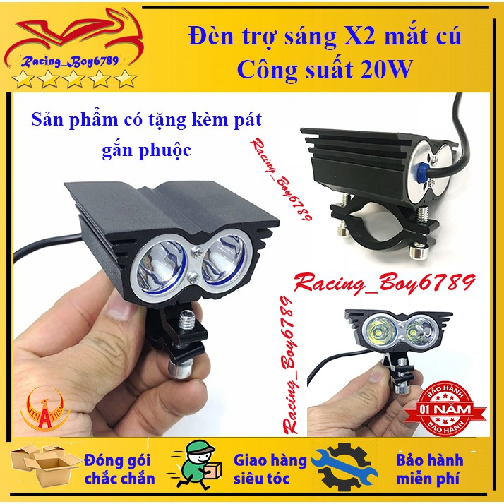 Đèn Led X2 Mắt Cú 20W Có 3 Chế Độ- XXL001 Cao cấp thế hệ 2021