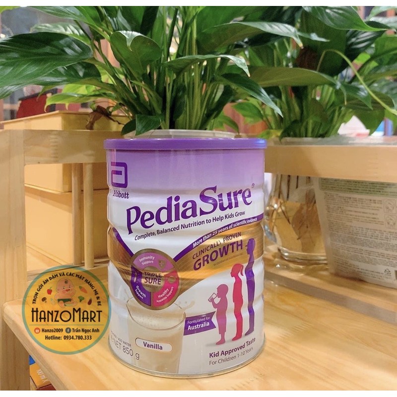 Sữa bột PEDIASURE ÚC 850gr