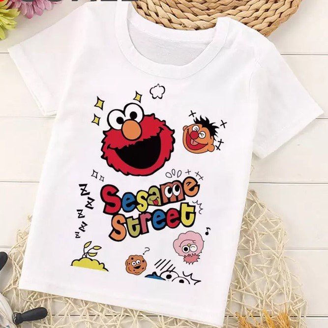 [FREESHIP] [ẢNH THẬT] Áo Thun Nam Nữ UNISEX in hình SESAME STREET 07