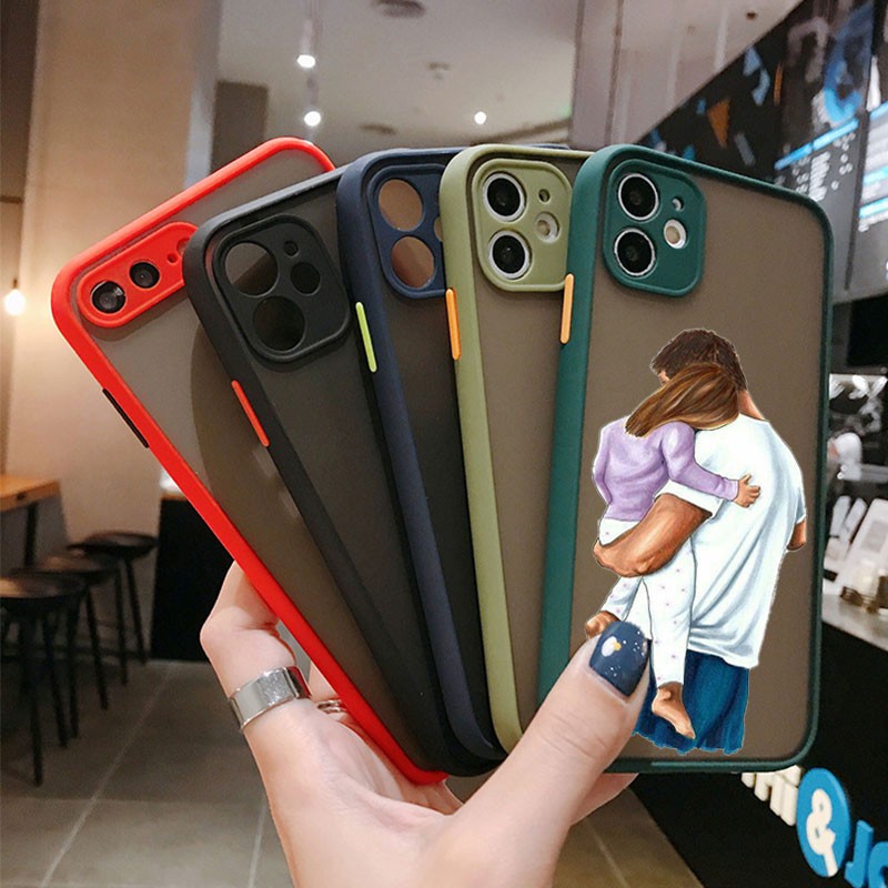 Ốp Điện Thoại Nhựa Cứng Trong Suốt In Hình Gia Đình Nhiều Màu Sắc Cho Iphone 11 Pro Max Iphone11 Iphone11Pro Iphone11Promax