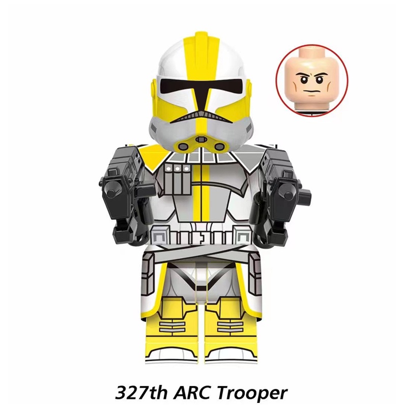 Mô Hình Lắp Ráp Nhân Vật ARC Trooper Blitz Horn Clone Trooper Mini Thông Minh 327th