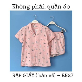 RẬP GIẤY ( Bản vẽ)_ RN27_rập bộ đồ nữ