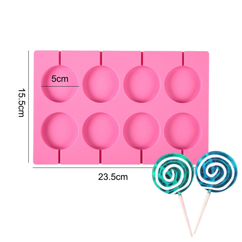 Khuôn Silicone Làm Bánh Hình Kẹo Mút