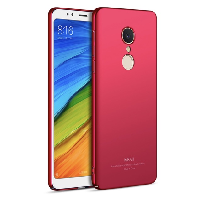 Ốp lưng Xiaomi Redmi 5 Plus chính hãng msvii nhựa cứng full cạnh