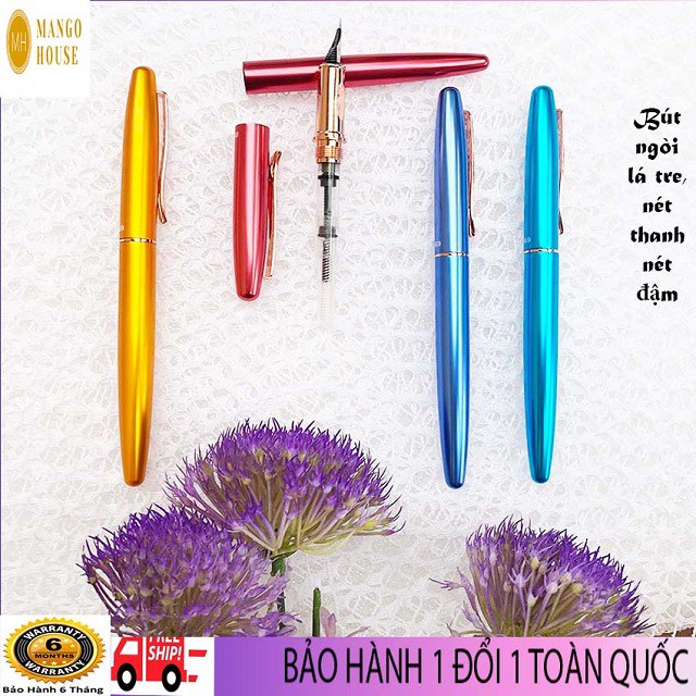 Bút máy ngòi lá tre tự tạo nét thanh đậm sang trọng Caligraphy Ouguwen 869-Caliminmax-viết máy, bút mực
