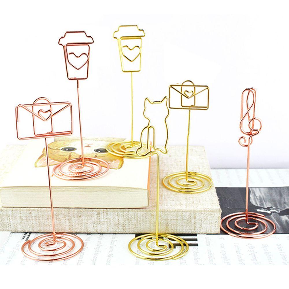 Kẹp Giấy Kim Loại Kẹp Ảnh Để Bàn Trang Trí Tiệc Cưới