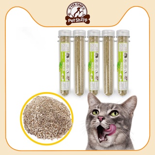 Cỏ bạc hà Catnip sấy cho mèo thư giãn bổ sung chất xơ ống 40ml Petshop Yến Châu
