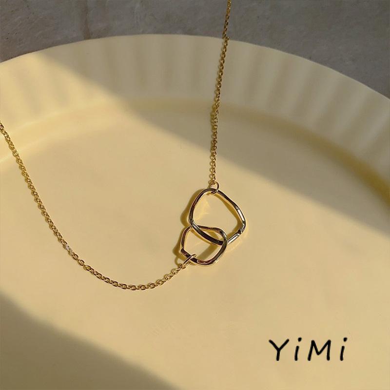 [mo] Vòng cổ Hợp Kim Đơn Giản Kiểu Liên Kết Đơn Giản