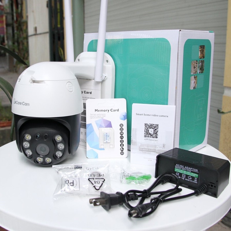 CAMERA Carecam Xoay 360 Ngoài Trời Trong Nhà . Cao Cấp FHD Sắc Nét Hồng Ngoại Ban Đêm Có Màu Hỗ Trợ Wifi IP Từ Xa | BigBuy360 - bigbuy360.vn