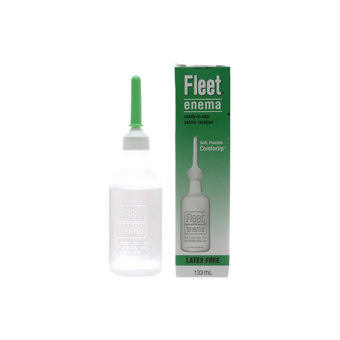 Fleet Enema 133ml - Sử dụng đối với người bị táo bón Làm sạch đại tràng chuẩn bị nội soi đại tràng