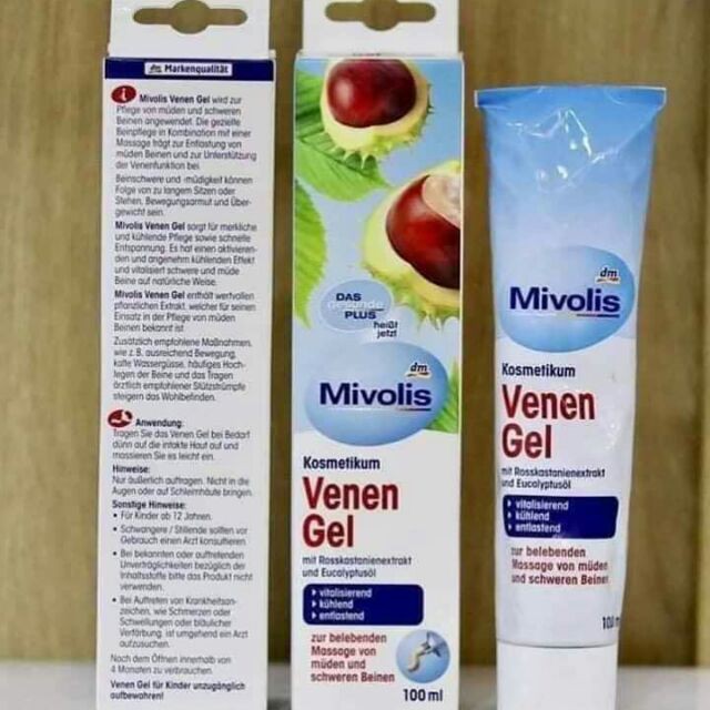 Gel bôi giãn tĩnh mạch Venen Gel Das Gesunde Plus Mivolis 100ml