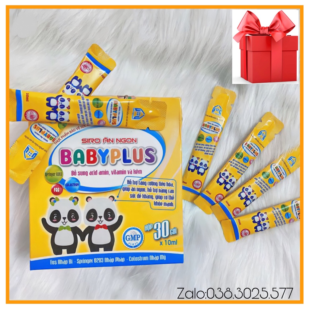 _Siro ăn ngon Baby Plus_tăng cường đề kháng_hết biếng ăn_táo bón cho bé từ 6 tháng tuổi
