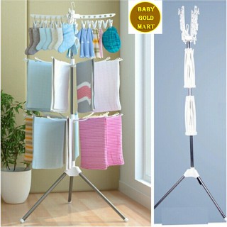 Cây Sào Phơi Đồ Cho Bé 3 Tầng Tiện Dụng 3 Tầng Gấp Gọn Treo Đồ Cho Bé BGM-E000401