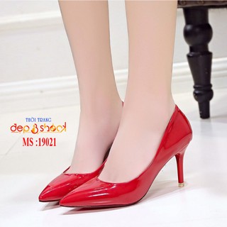 Giày cao gót bít mũi gót nhọn 7 phân big size - 19021