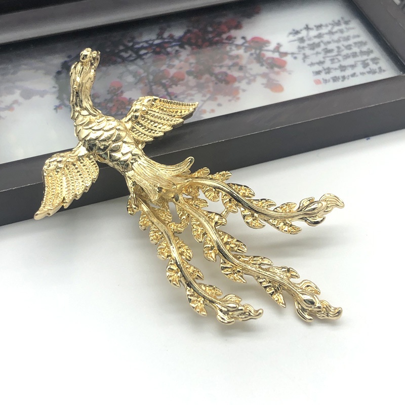 (1 cái)Phiến đúc phượng hoàng 71*42mm, Nguyên liệu làm trang sức cổ trang, Nguyên liệu diy