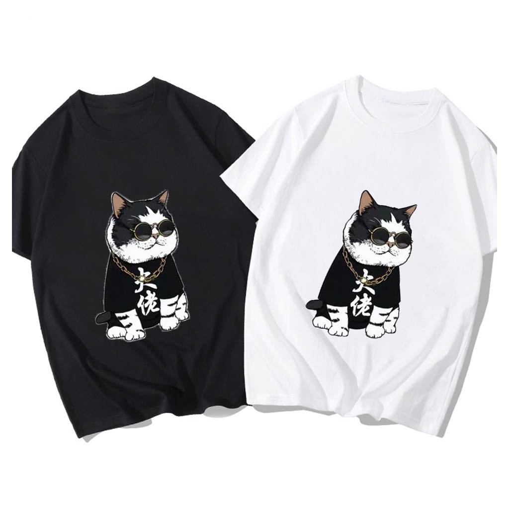 Áo thun tay lỡ form rộng SẾP MÈO  FREESHIP  Áo thun nam cổ tròn cao cấp chất cotton có đủ size dưới 75kg