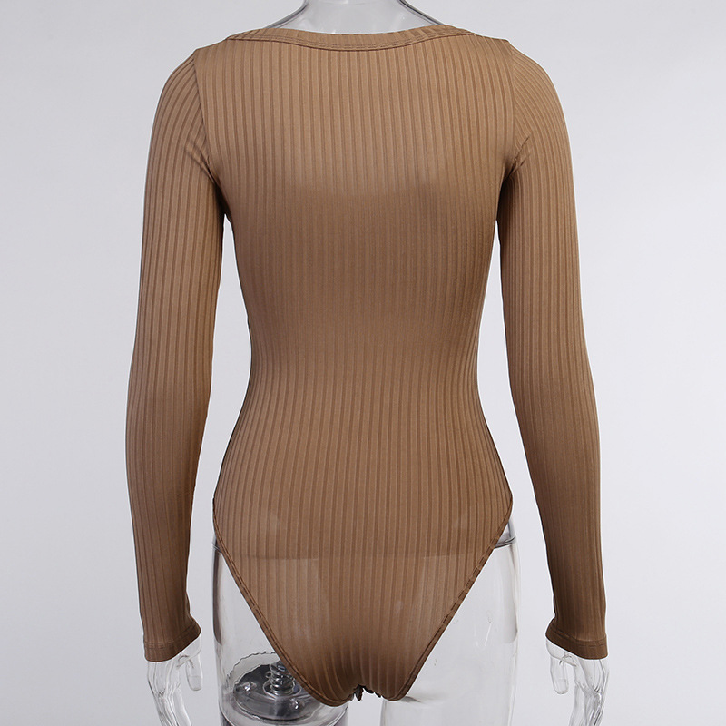 Bodysuit Nữ Tay Dài Cổ Chữ U Thời Trang Quyến Rũ | BigBuy360 - bigbuy360.vn