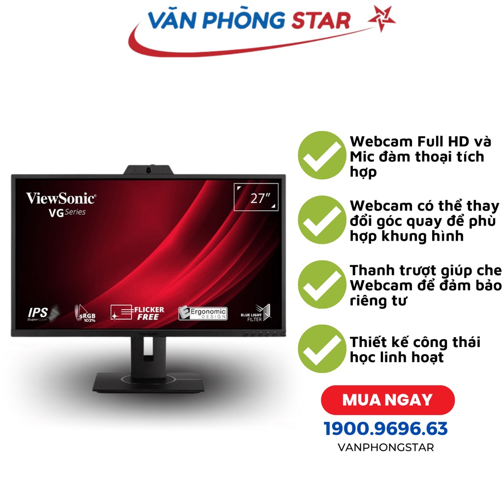Màn hình ViewSonic VG2740V chính hãng