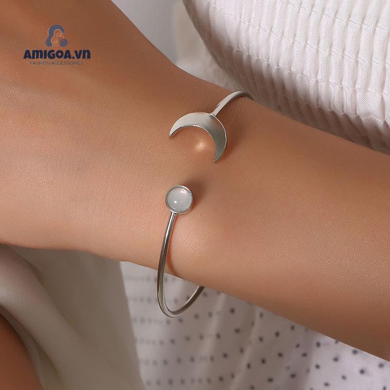 Vòng Tay Hợp Kim Mặt Trăng/Mặt Trăng Thời Trang