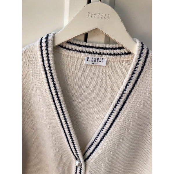 Áo khoác Cardigan nữ Claudie Pie* phối 2 túi mini thu đông 2021