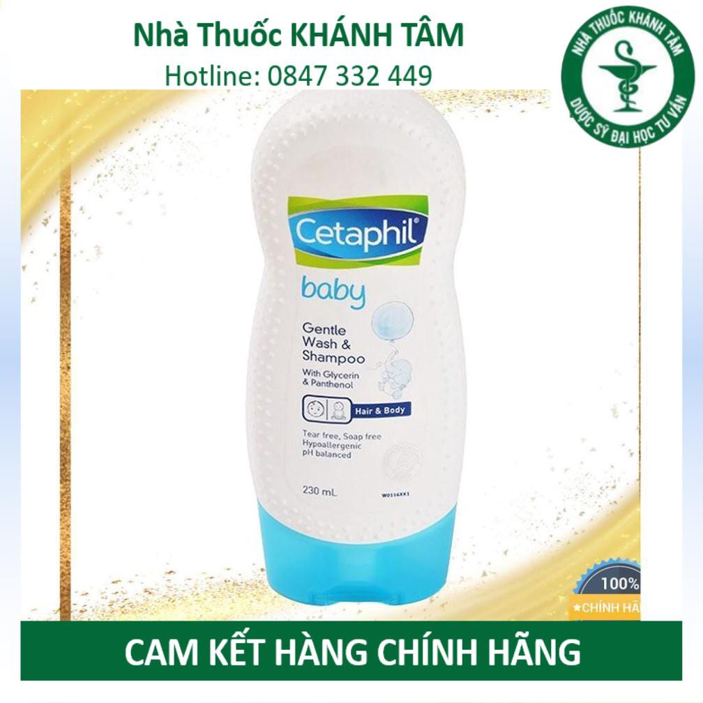 ! SỮA TẮM GỘI 2 TRONG 1 CETAPHIL BABY GENTLE WASH & SHAMPOO 230ml ! !