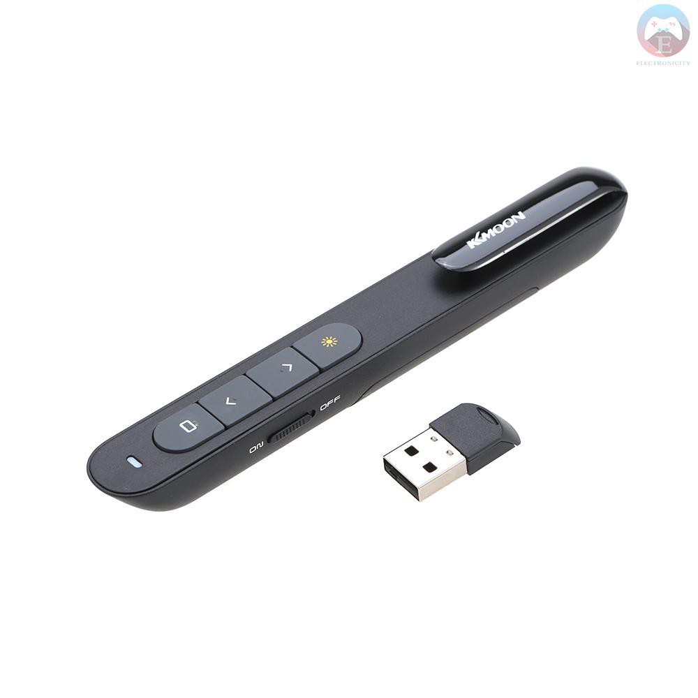 Ê KKmoon 2.4GHz Wireless PowerPoint Clicker Remote Controller Flip Pen Pointer Handheld PPT Presenter Unibody 10m Contro