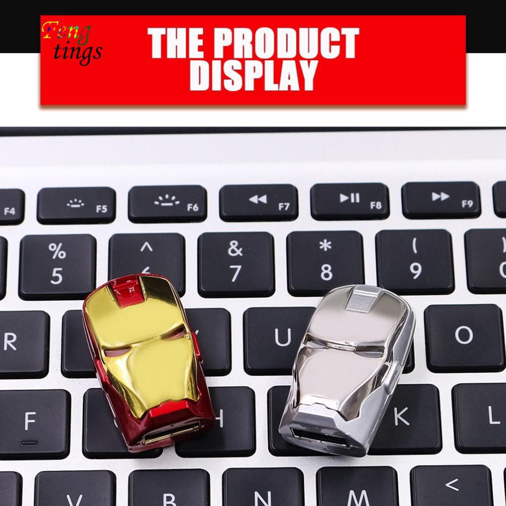 [AC} Iron Man 512GB 1TB 2TB USB 2.0 Flash Drive Disk Data Storage Thumb Memory Stick