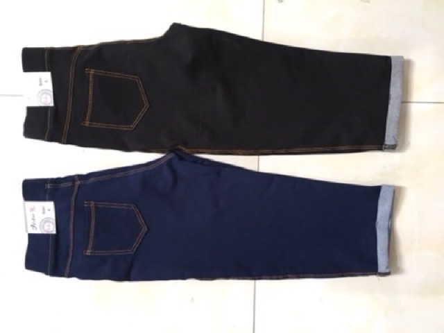 [ Mã FAMAYWA giảm 10K đơn 50K] Quần ngố giả jean siêu co dãn dài qua gối | BigBuy360 - bigbuy360.vn