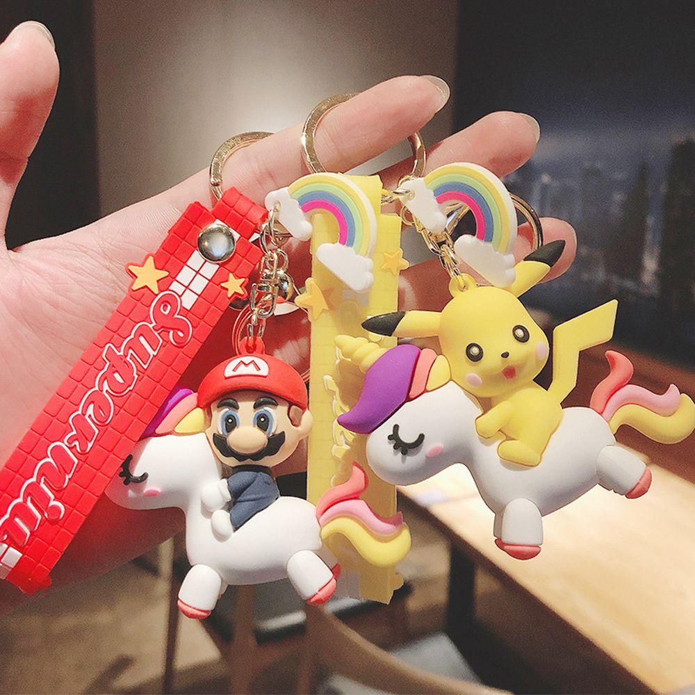Móc Khóa Hình Pikachu Minnie Bằng Hợp Kim Dễ Thương Sáng Tạo Dành Cho Nữ Giá Đỡ