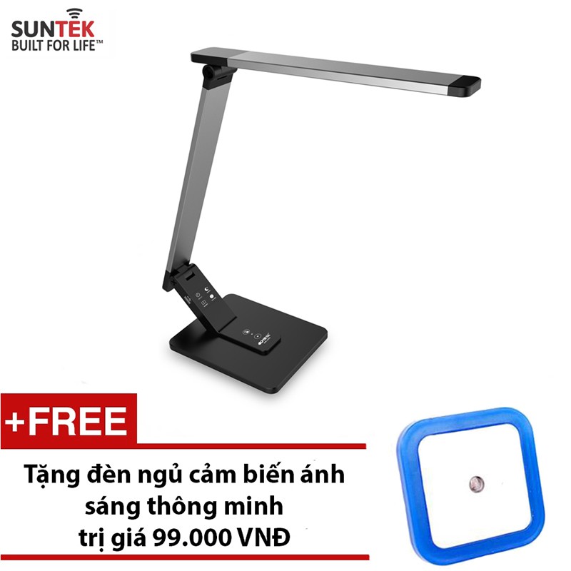 Đèn LED để bàn thông minh SUNTEK KM-S091 + Tặng đèn ngủ cảm biến ánh sáng