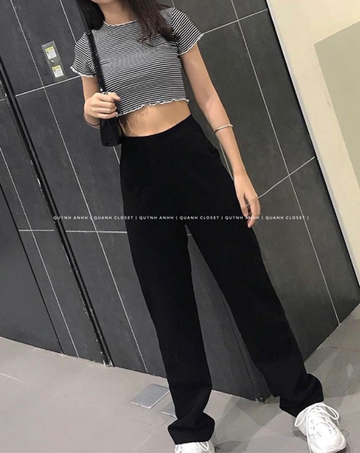Quần vải đen ống sớ có sẵn sll tại shop phục vụ ce 🥰 | BigBuy360 - bigbuy360.vn
