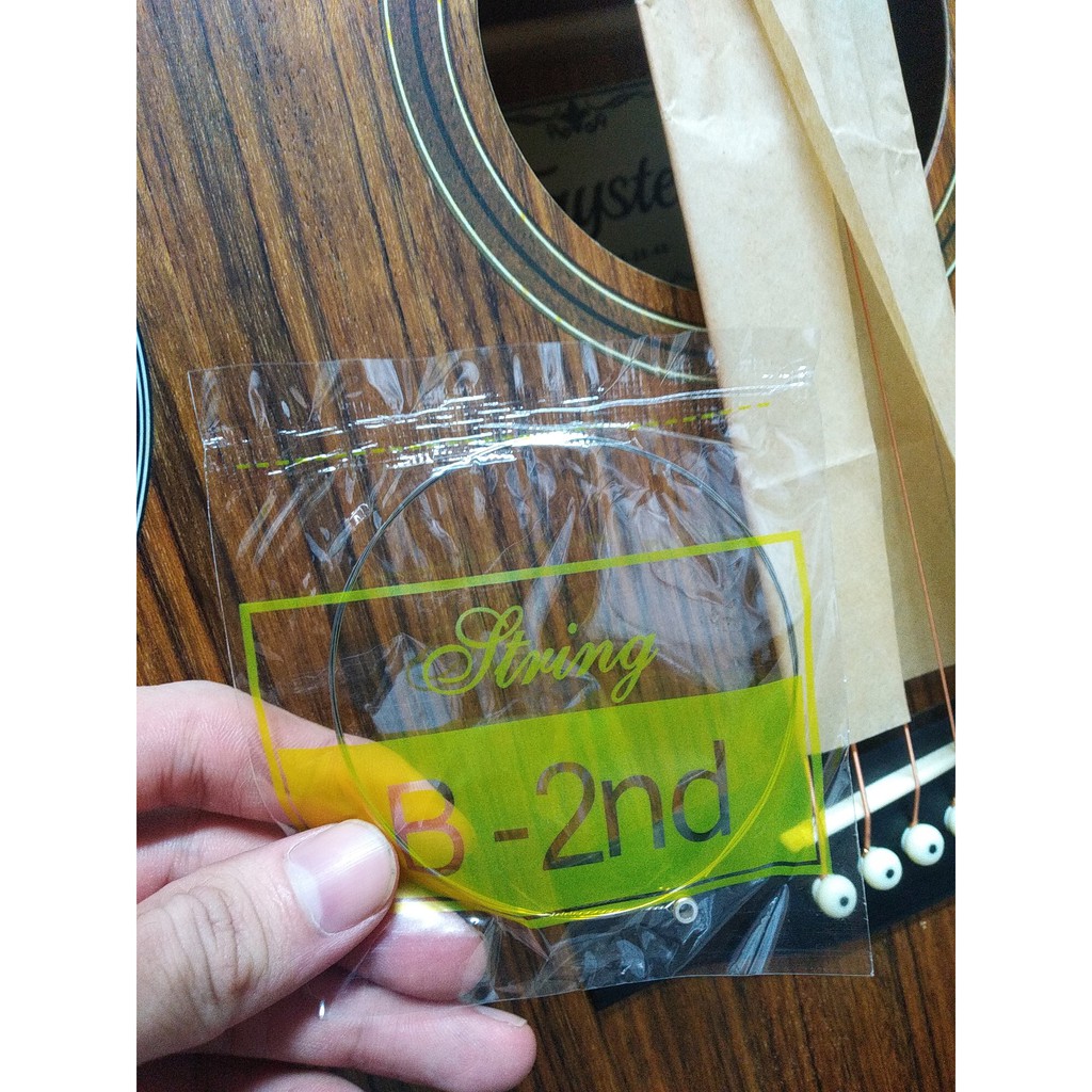 Dây Đàn Guitar Acoustic số 1 dây Mi E, Số 2 dây Si B