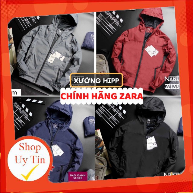 Áo gió Zara nam 2 lớp Xưởng Hipp, khoác dù cặp chống nước cực tốt, hàng Xuất Nhật cao cấp - 2KGZ -Hàng nhập khẩu