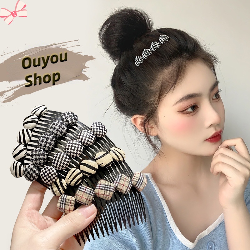 Lược Chải Tóc Mái Màu Đen/ Trắng Dùng Để Chải Tóc Bị Hư Tổn / Tóc Mái Hoàn Thiện