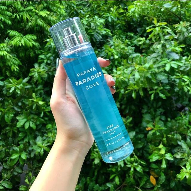 Body mist papaya paradise cove hàng Thái 236ml ngọt ngào, thanh nhẹ thoảng của trái cây tươi mát và thiên nhiên