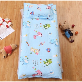 ❣️ Bộ nệm và gối vải cotton cực êm - nệm dày, mềm cho bé đi học