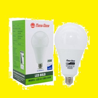 Bóng đèn led bulb tròn 20w model: led a95n1/20w rạng đông