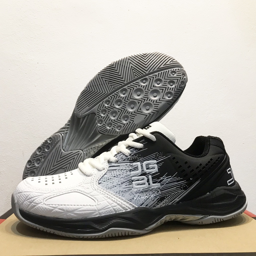 Giày tennis nam Chính Hãng JOGARBOLA 21006, Lefus L025 Xanh cao cấp màu trắng, cam, xám, xanh