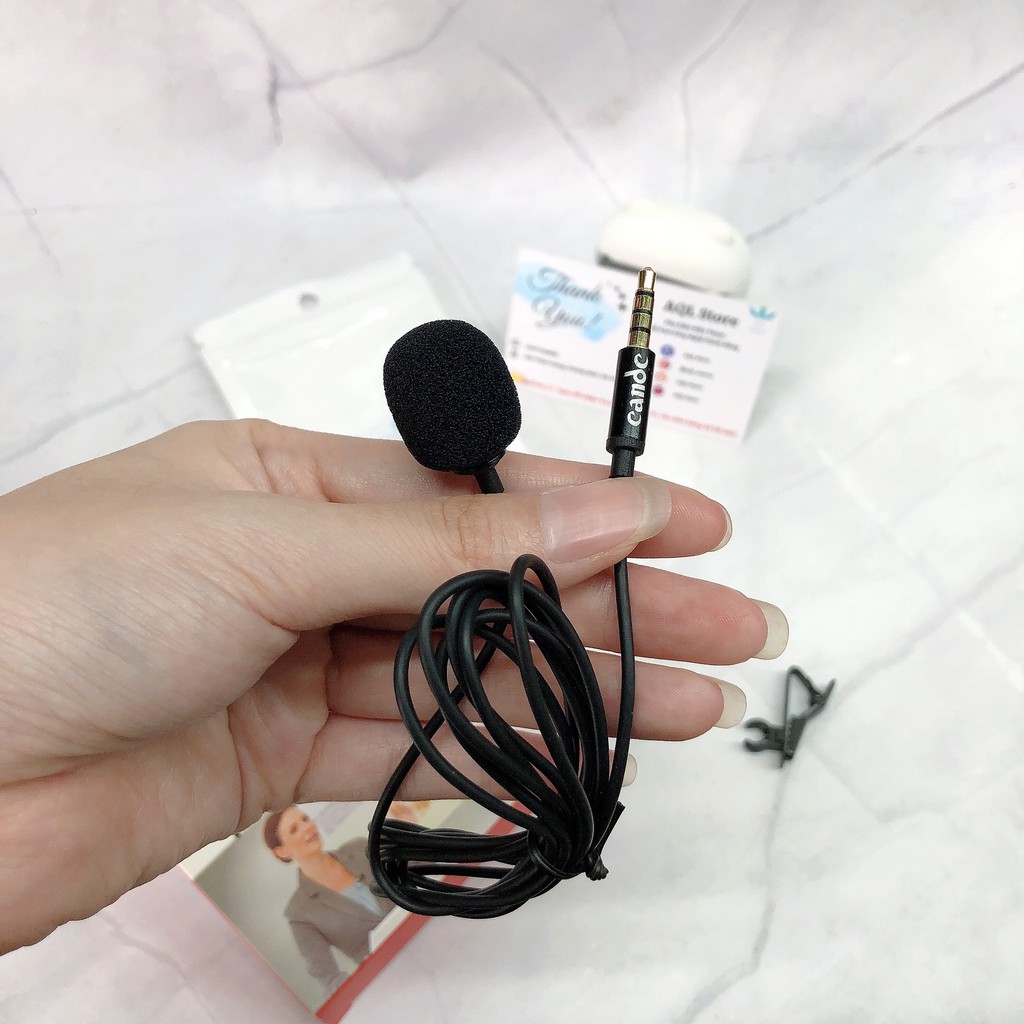 Mic Thu Âm Cài Áo 3.5mm Canoc U99 - Micro Thu Âm Cài Áo Cho Điện Thoại Máy Tính