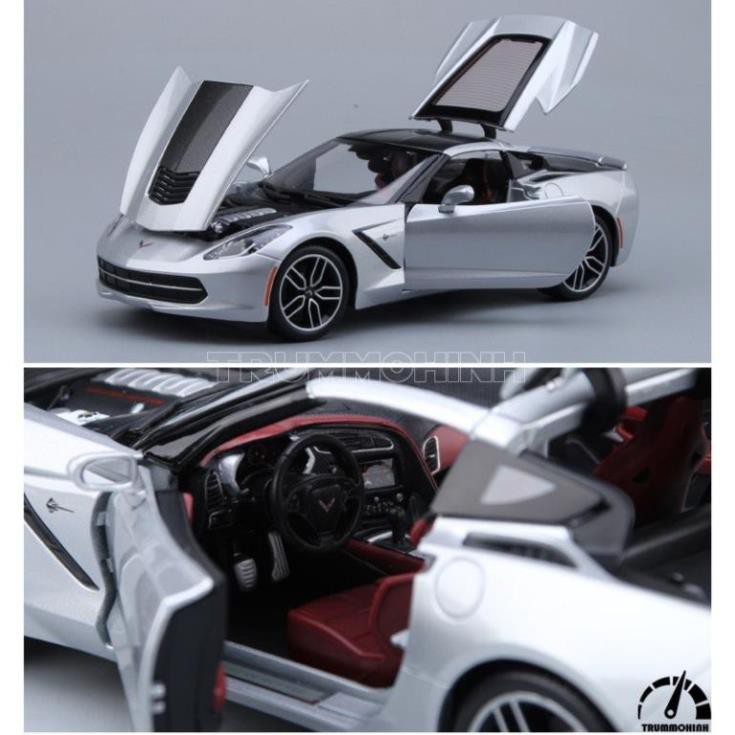 Mô hình xe Chevrolet Corvette Stingray Z51 Red 1:18 Maisto Exclusive