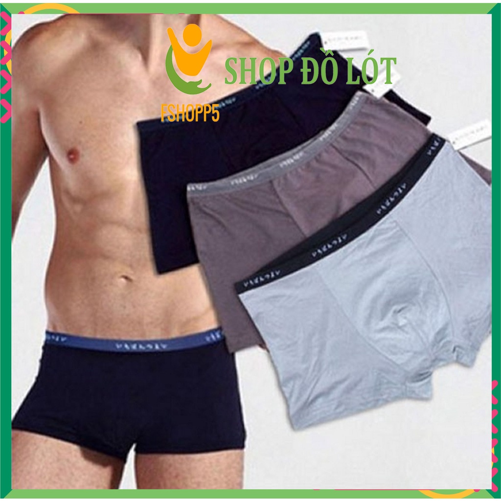 HỘP 4 Quần sịp đùi Cotton cao cấp Quần lót boxer xuất nhật co giãn kháng khuẩn LOTNAM07