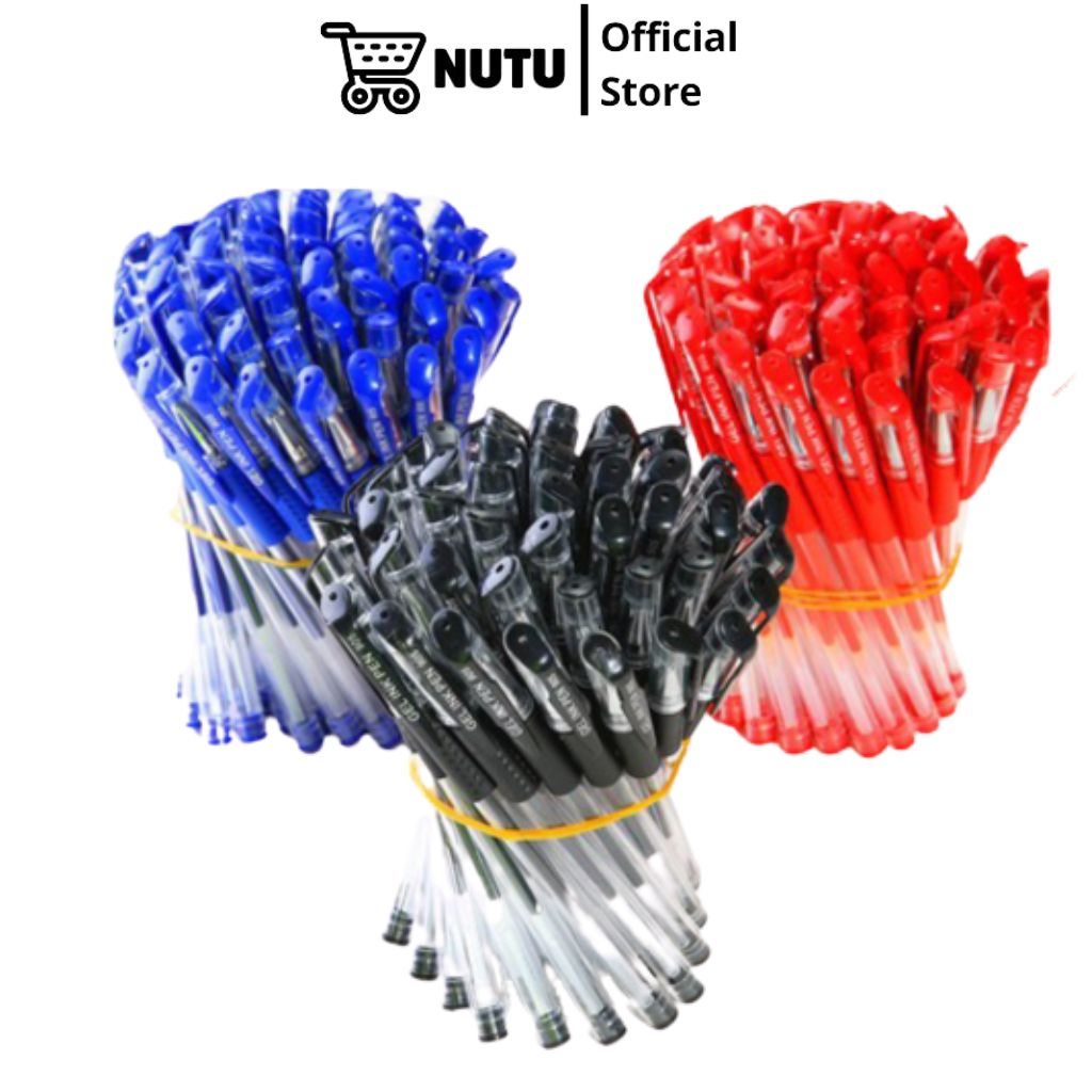 Bút Bi Nước Set 100 Chiếc, Bút Viết Văn Phòng Mực Đều Nét Chữ Đẹp