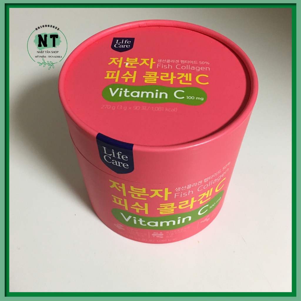 Bột Collagen Plus vitamin C - Collagen Lựu đỏ Life Care - Collagen chăm sóc da