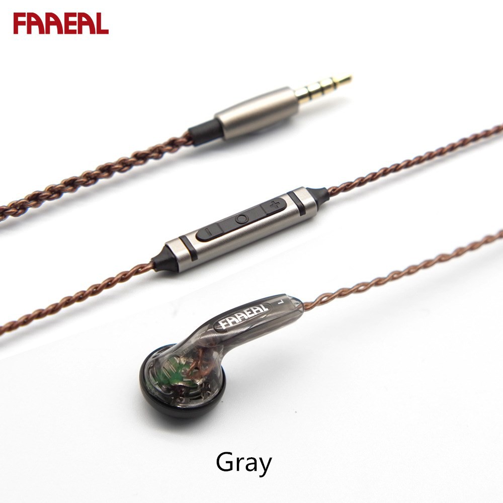 Tai nghe đầu dẹt FAAEAL IRIS 2.0 dạng nhét tai 32Ohm âm thanh HIFI chất lượng cao