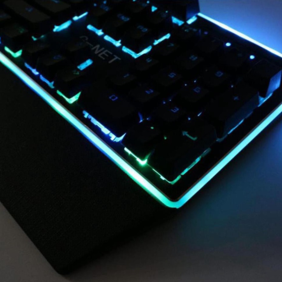 Bàn phím Gaming G-Net K88 - Led RGB - Blue Switch - Switch quang học - Màu đen - Bảo hành 12 tháng