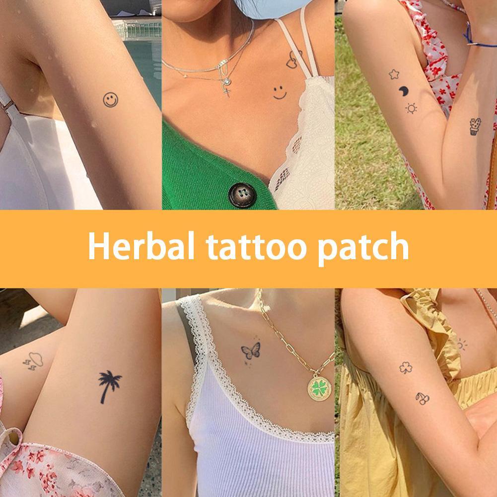 Set 5 Miếng Dán Hình Xăm Tạm Thời Không Phản Quang L1X9