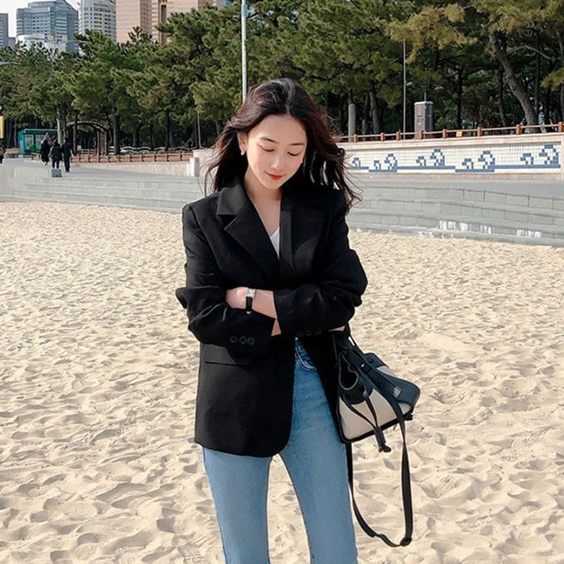 Áo Khoác Dáng Rộng Phong Cách Hàn Quốc Thời Trang Xuân Thu 2022 Cho Nữ