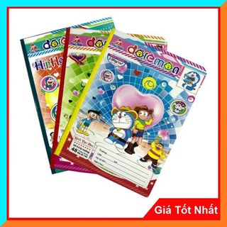 Vở Ô Ly Kính Vạn Hoa 48 Trang 8 Sao ( Doraemon) Ms 750 - Giấy Có Độ Trắng Tự Nhiên Không Mỏi Mắt , Chống Lóa, Chống Nhòe