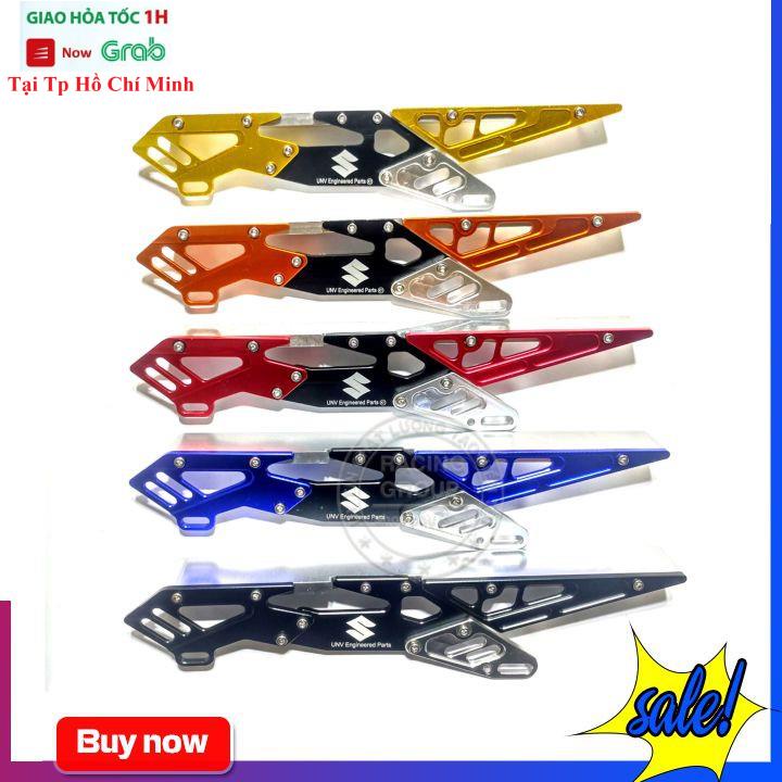Cacte Che Xích Sên Dành Cho Xe Raider, Satria Nhôm CNC Đủ Màu Lo gô Suzuki, RCB, Uniracing ngẫu nhiên tùy theo đợt